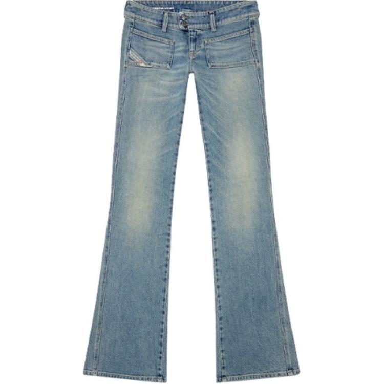 

DIESEL D Hush Low Rise Slim Flared Jeans 'Blue'