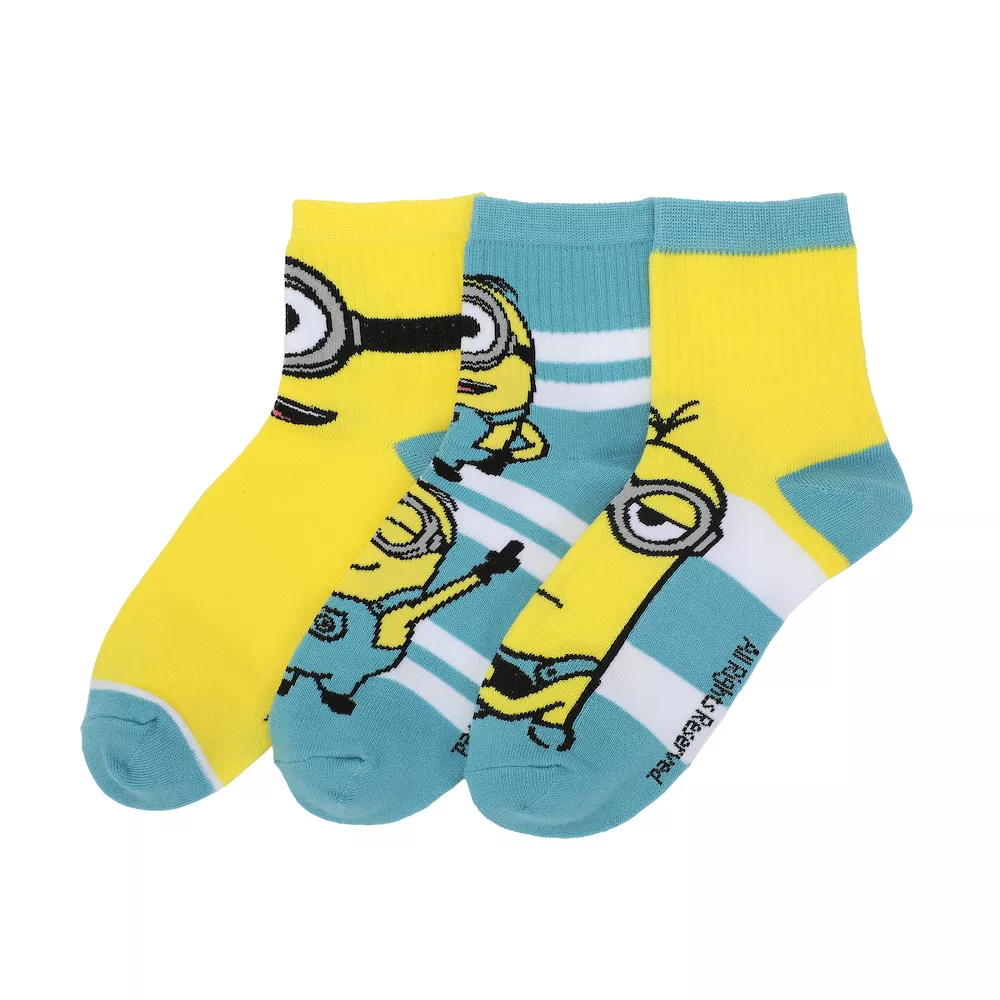 

Носки Minions для взрослых Quarter Crew Ankle Socks