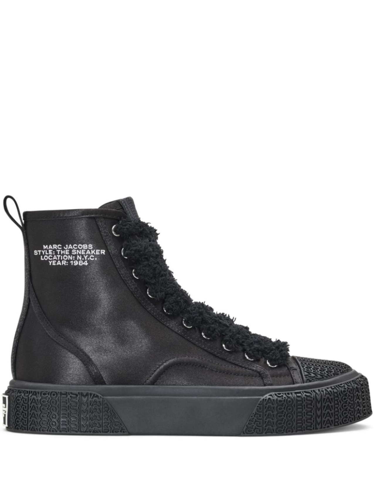 Кроссовки Satin High Top Marc Jacobs, черный