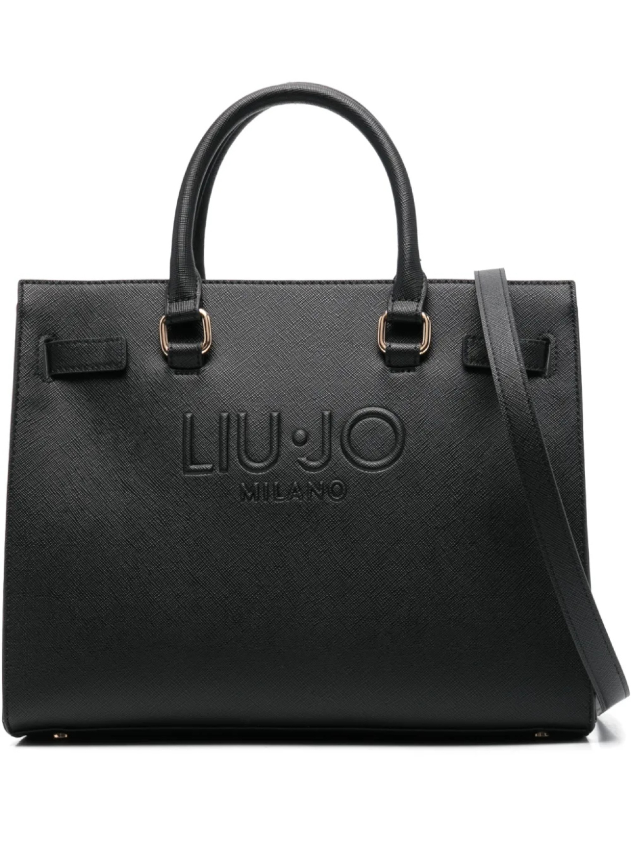

Большая сумка с тисненым логотипом LIU JO, черный