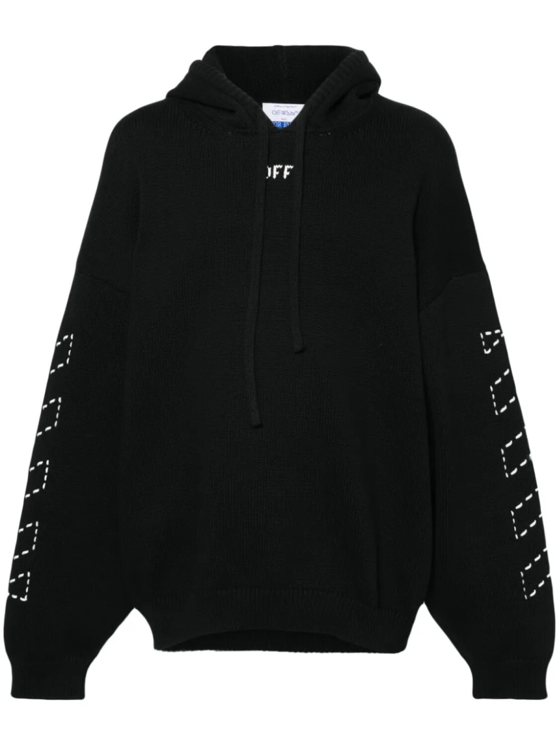 

Off-White джемпер с капюшоном и логотипом Arrows, черный