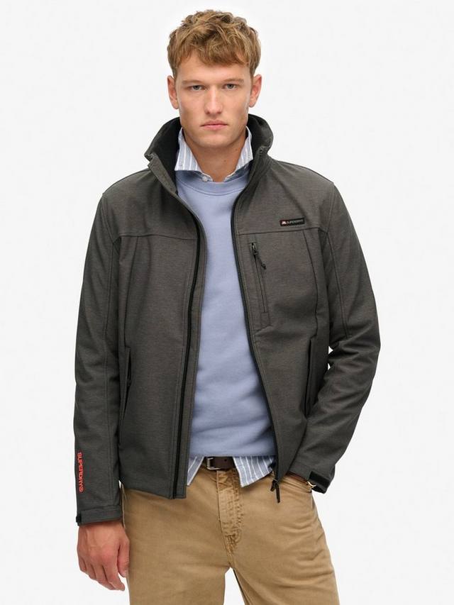 

Куртка трекер с капюшоном из марил рипстоп Superdry, Grey Marl