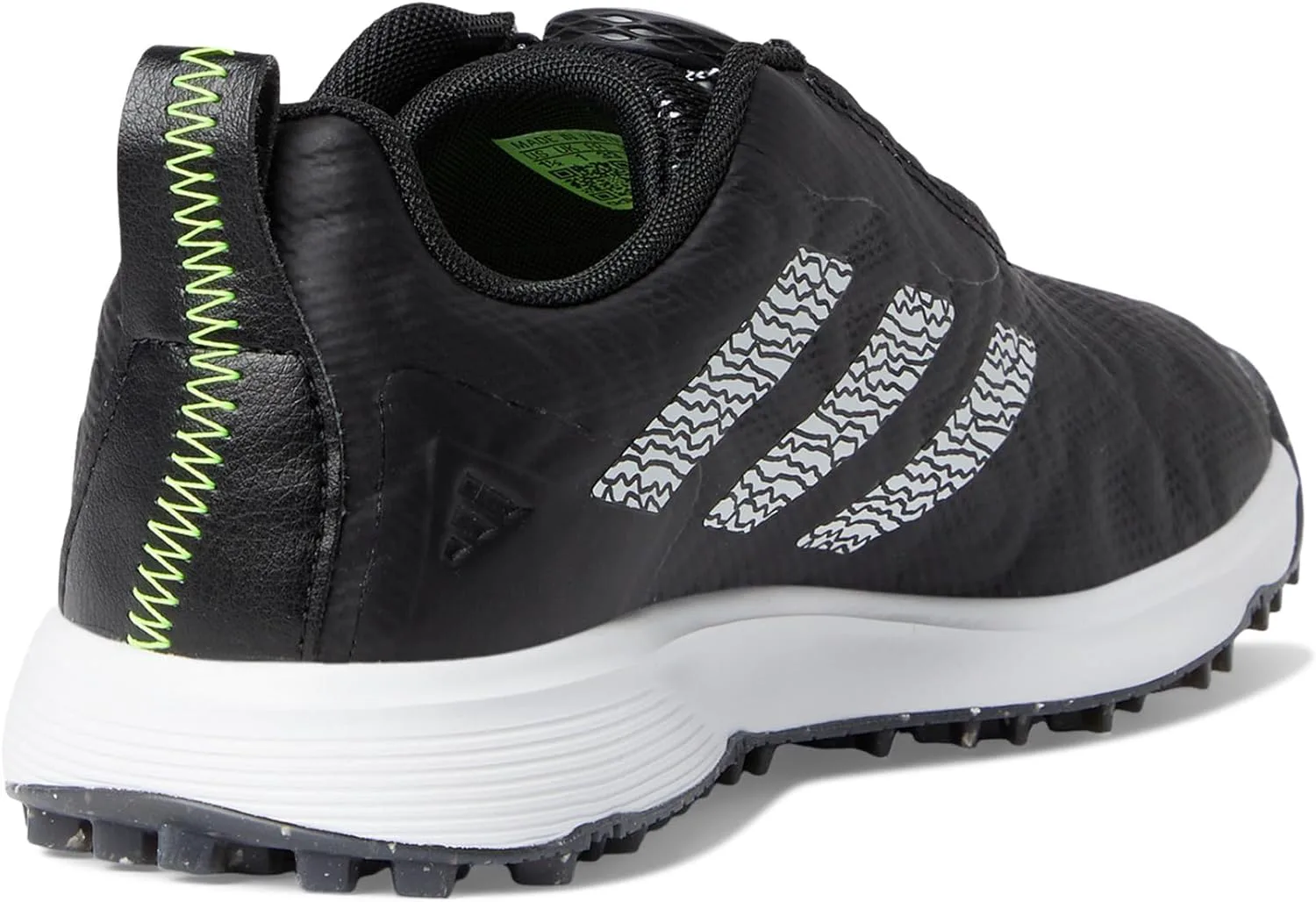 Детские кроссовки для гольфа Adidas Unisex Codechaos Boa 25 без шипов, черно-белый — фото 2