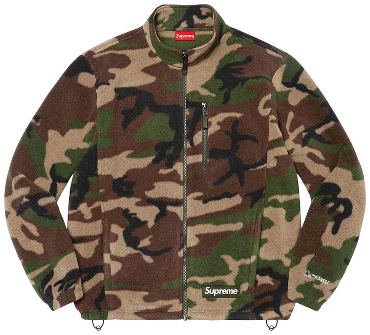 

Куртка Supreme x Polartec Zip Jacket 'Woodland Camo', разноцветный, Коричневый, Куртка Supreme x Polartec Zip Jacket 'Woodland Camo', разноцветный