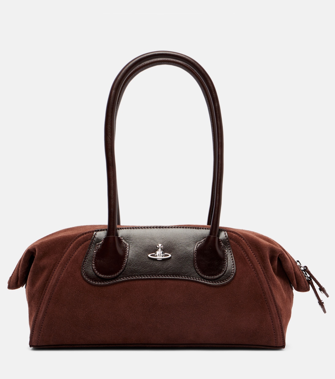 

Маленькая замшевая сумка-тоут Shirley Vivienne Westwood, Chocolate Brown