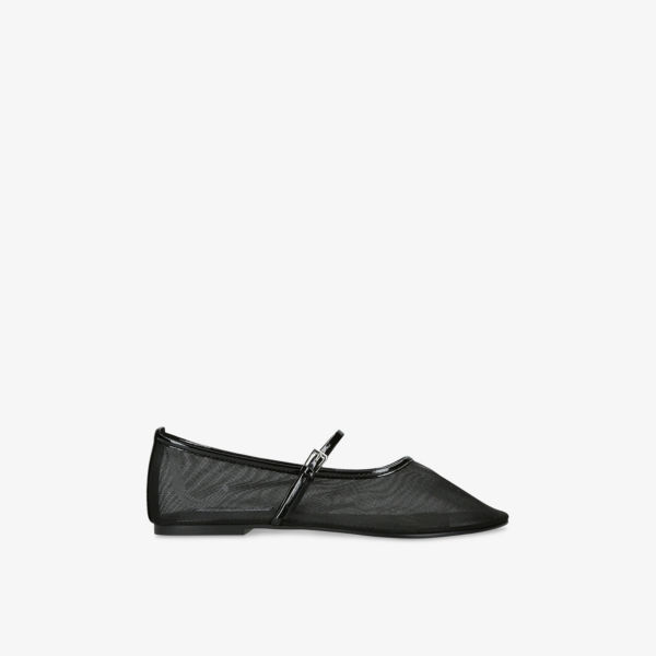 Туфли Мэри Джейн Steve Madden сетчатые на плоской подошве, черный