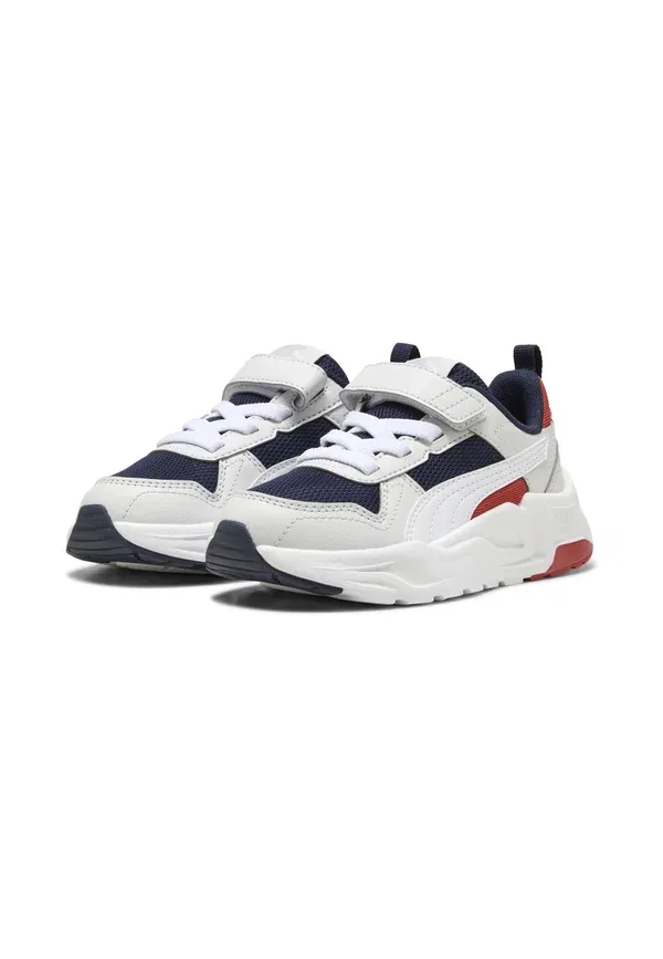 Кроссовки детские Puma Trinity 2 lt ac+ ps, темно-синий-белый-серый-красный — фото 2