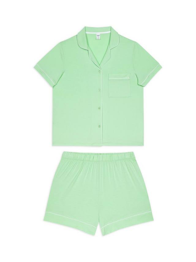 

Комплект пижамы с короткими штанами и пуговицами Chelsea Peers, Green