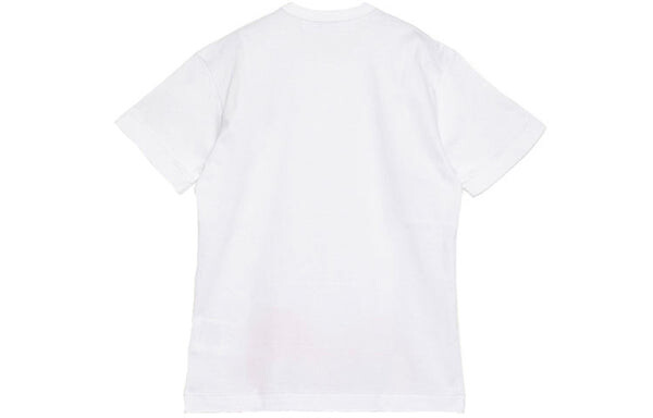 Футболка bottom heart eye t-shirt 'white/red' Comme Des Garcons Play, белый — фото 2