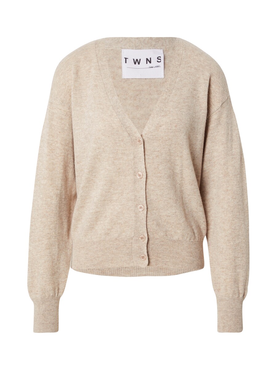 

Вязаный кардиган TWNS THE LABEL Aspen, Mottled Beige