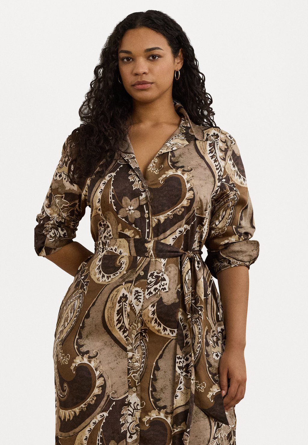 

Платье-рубашка SHADNY PAISLEY TWILL SHIRTDRESS Lauren Ralph Lauren Woman, коричневый