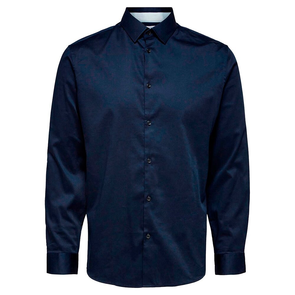

Рубашка с длинным рукавом Selected Flex-Park Slim, синий