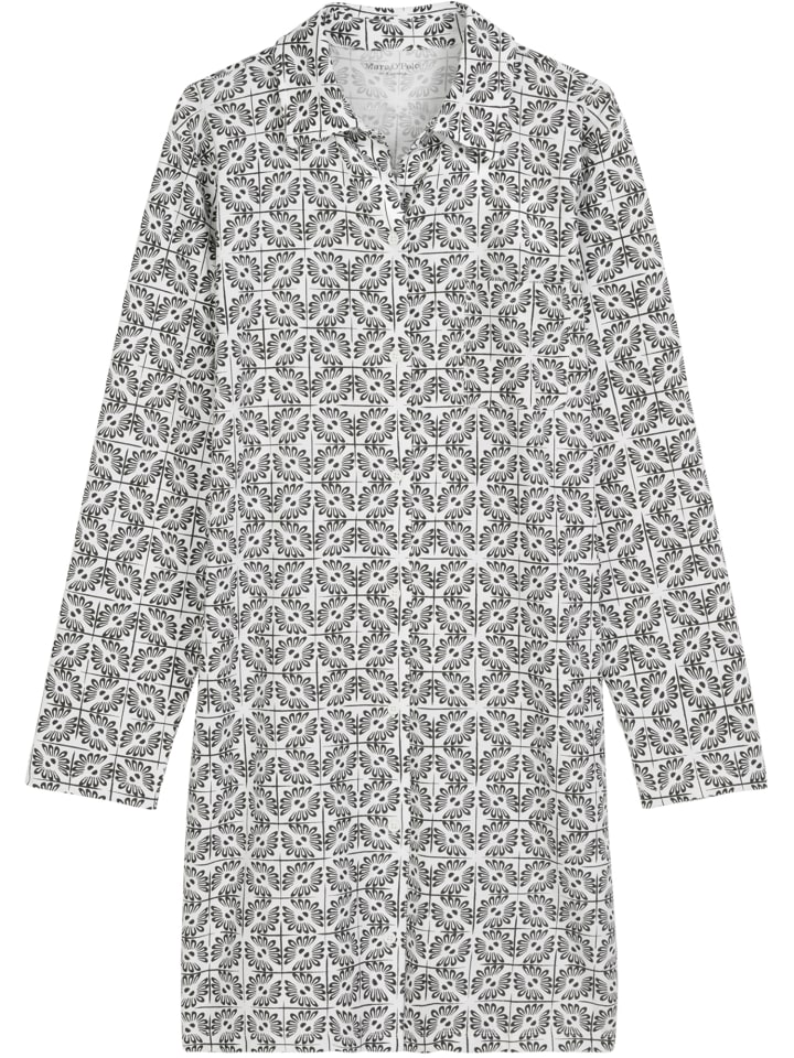 

Marc O'Polo Комбинированная хлопковая толстовка для сна из хлопка с принтом белого цвета, Белый, Marc O'Polo Комбинированная хлопковая толстовка для сна из хлопка с принтом белого цвета