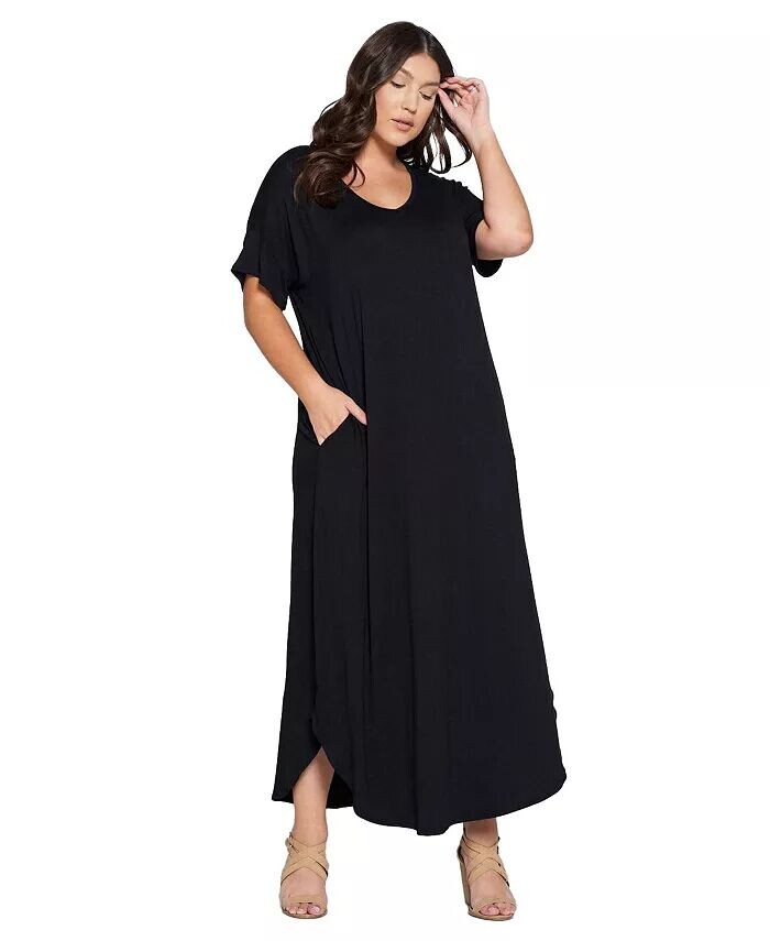 

Платье-макси Scarlett Plus Size с карманами L I V D, черный