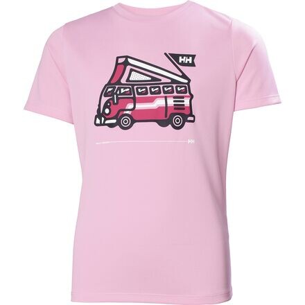 Футболка Marka с короткими рукавами — детская Helly Hansen, цвет Pink Sorbet — фото 2