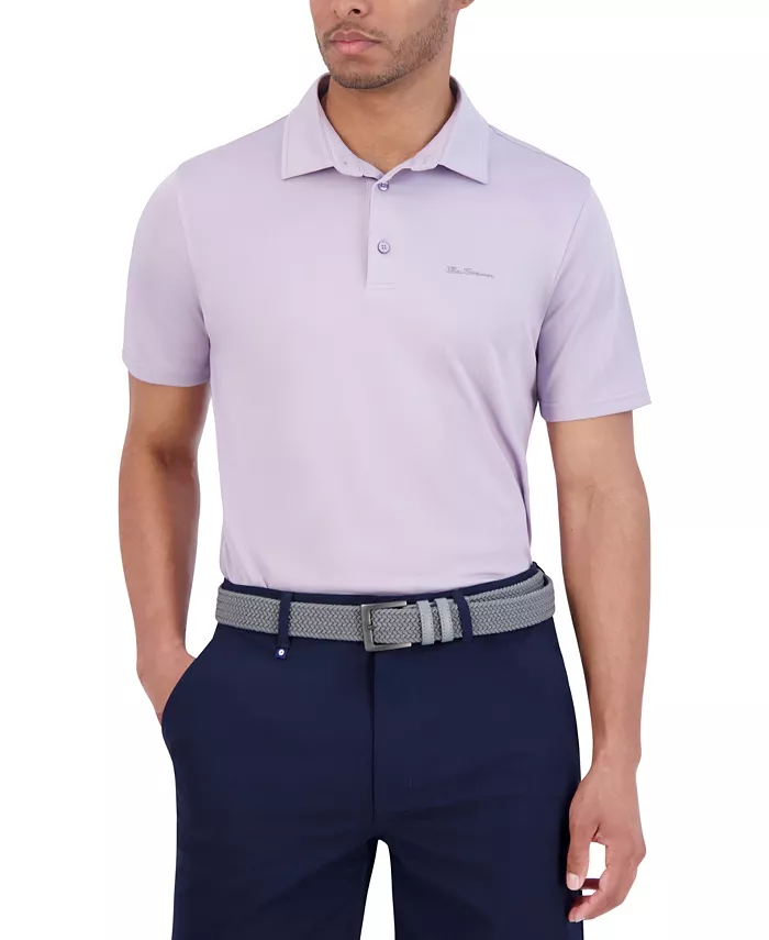 

Спортивная поло Solid Tech Pique с технологичной посадкой Ben Sherman, фиолетовый