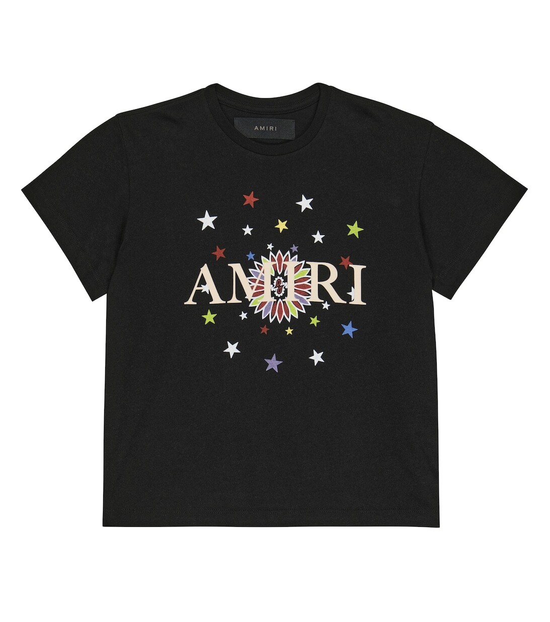 

Футболка из хлопкового джерси с принтом Amiri, черный