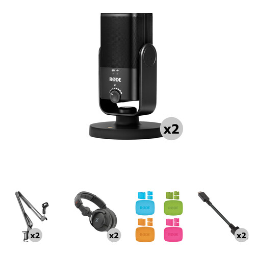 

RODE NT-USB Mini для Записи подкастов на 2 персоны