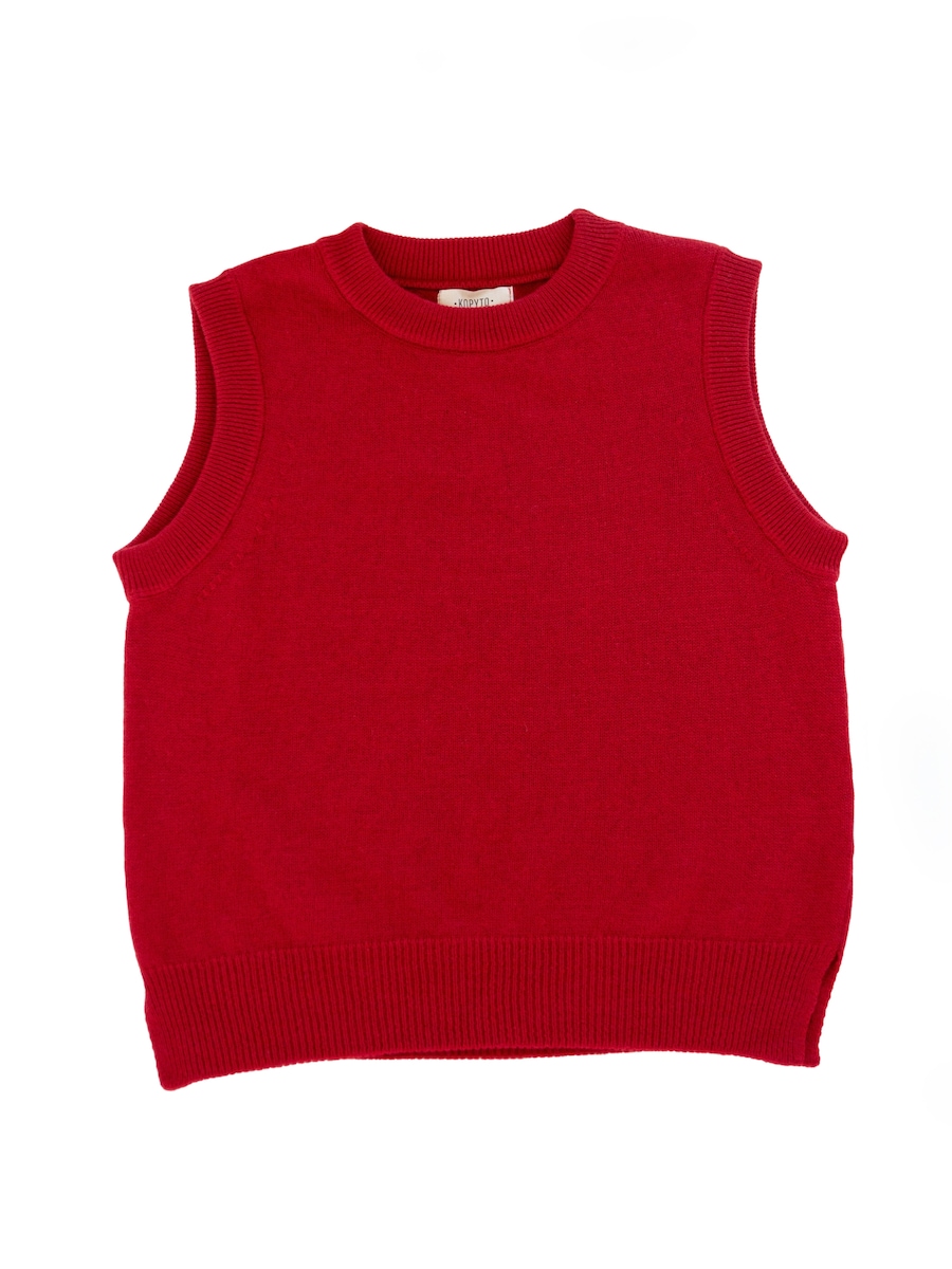 

Вязаный жилет KOPYTO PUMA, красный