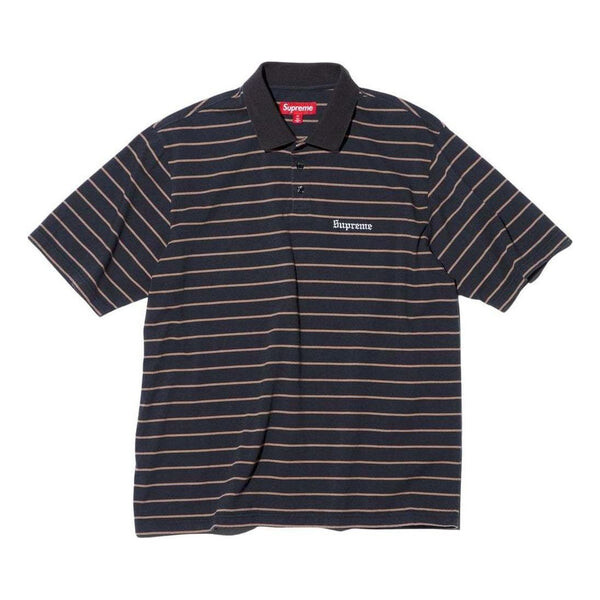 

Рубашка поло x melvins stripe s/s polo 'black white' Supreme, черный