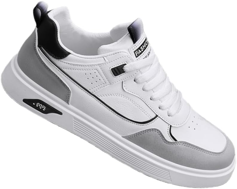 

Большие мужские туфли FmShi - повседневный и спортивный стиль - модные кроссовки - противоскользящие и прочные - подходят для использования на улице и для повседневной носки, белый