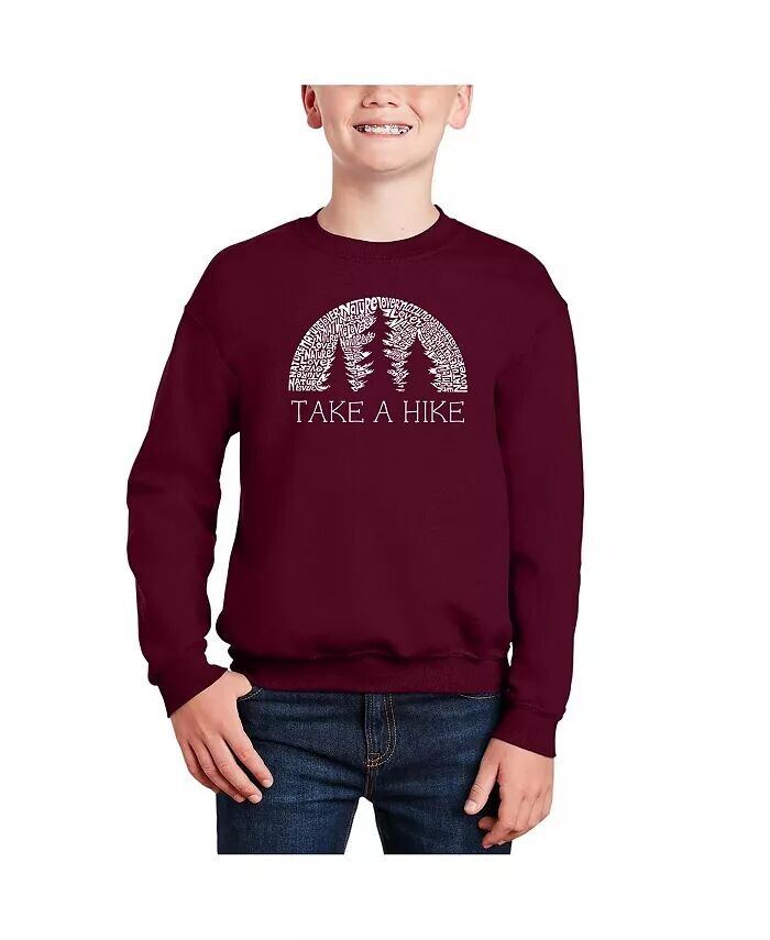 

Nature Lover — толстовка с круглым вырезом Big Boy's Word Art La Pop Art, красный