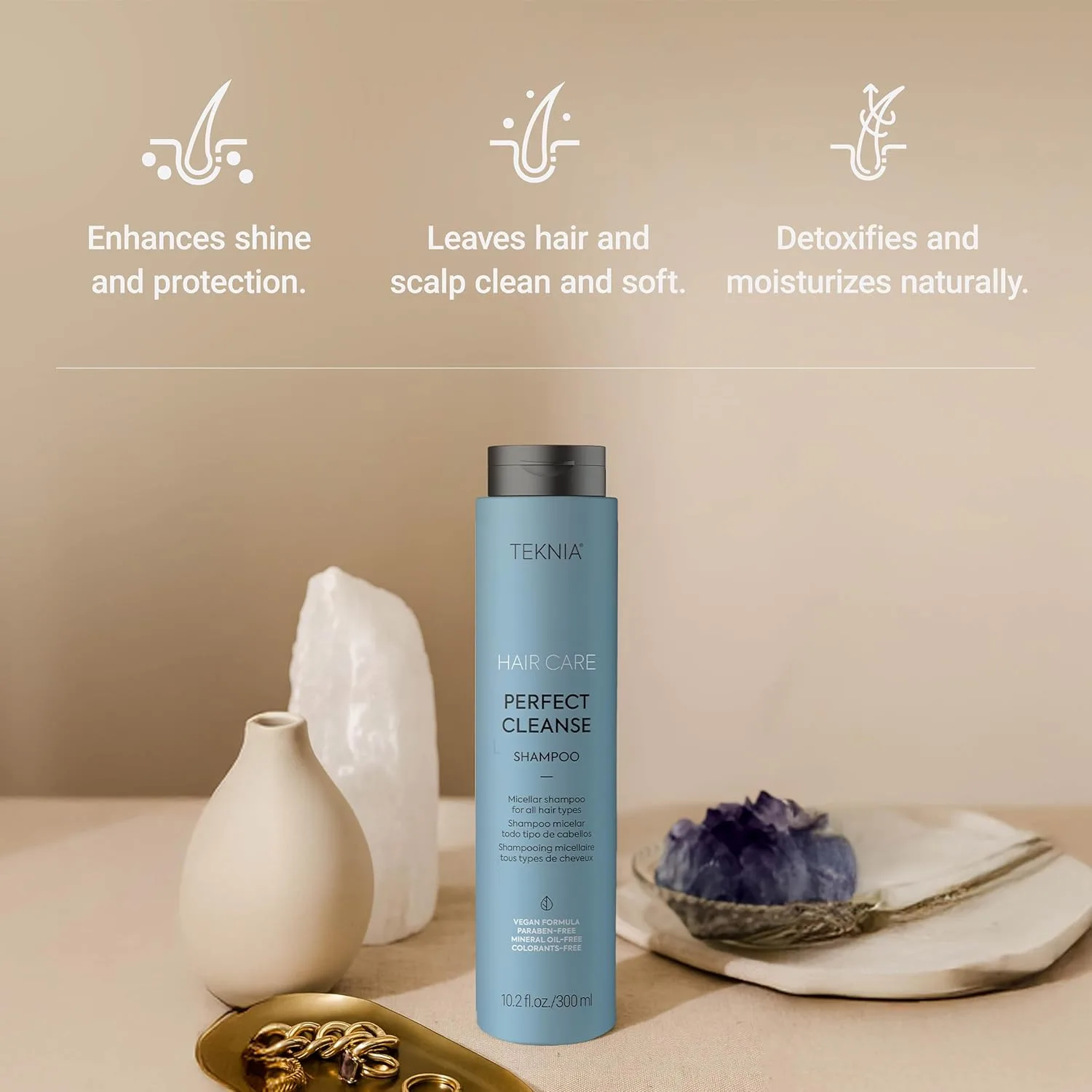 LAKMÉ Teknia Perfect Cleanse Shampoo, очищающий шампунь для удаления загрязнений, глубоко очищающий для кожи головы и волос. 302 мл (.) — фото 3