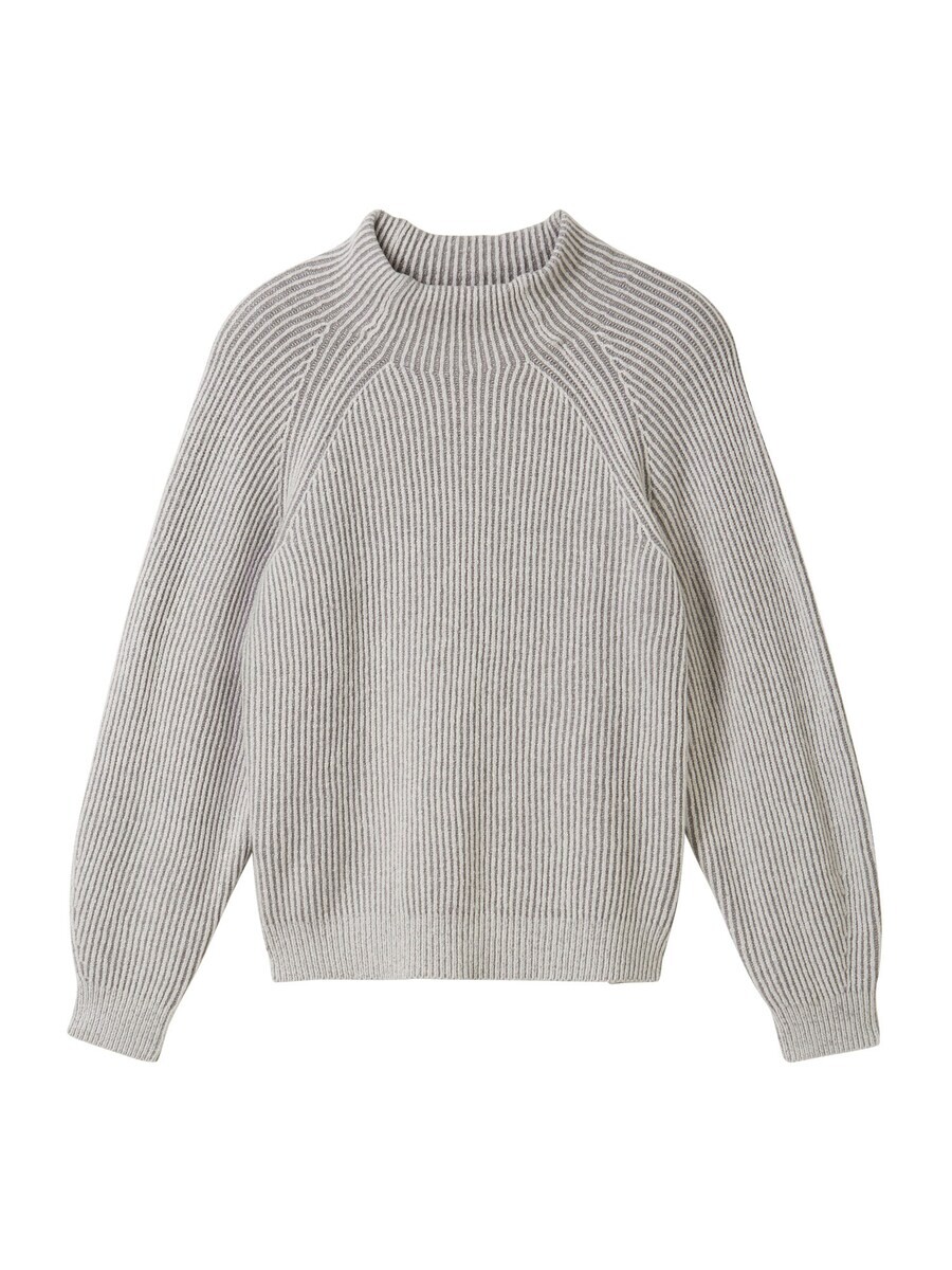 

Тонкий вязаный свитер TOM TAILOR Sweater, цвет grey/dark grey