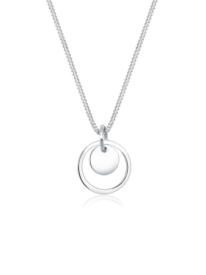 

Elli Колье из серебра 925 пробы с геометрическим узором и серебряным кругом