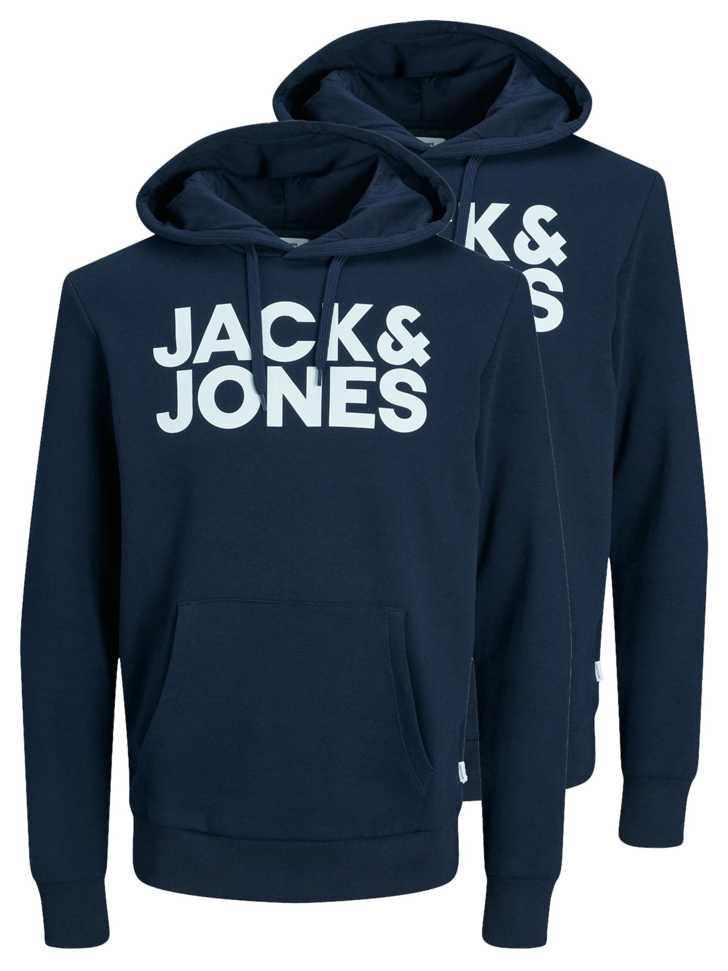 

JACK & JONES Толстовка 'Corp' в темно-синем цвете