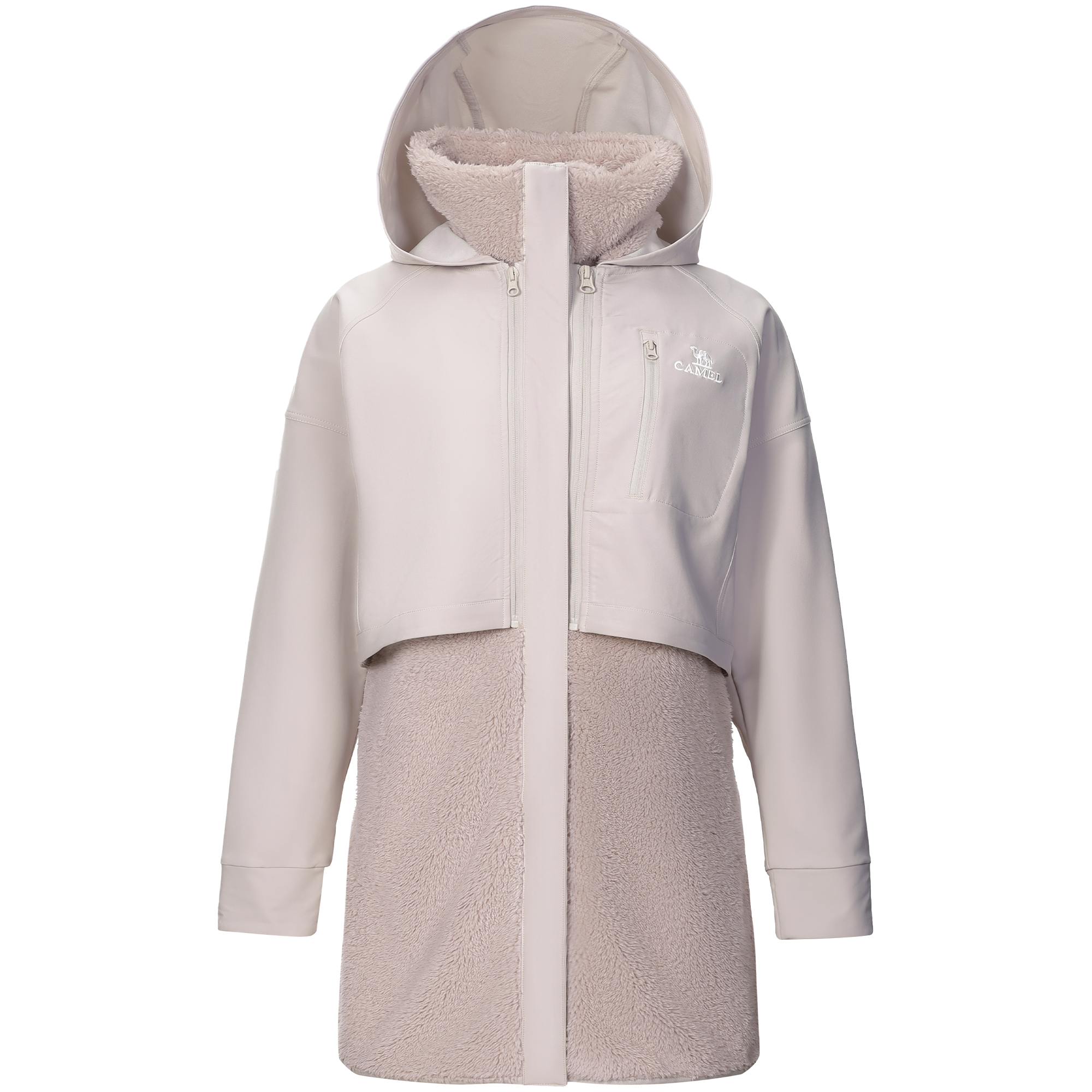 

Теплая флисовая коллекция Fleece Clothing для женщин CAMEL, oak серый