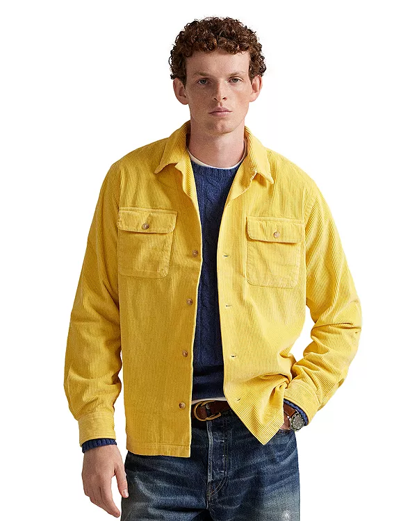 

Классическая вельветовая рубашка Polo Ralph Lauren, желтый