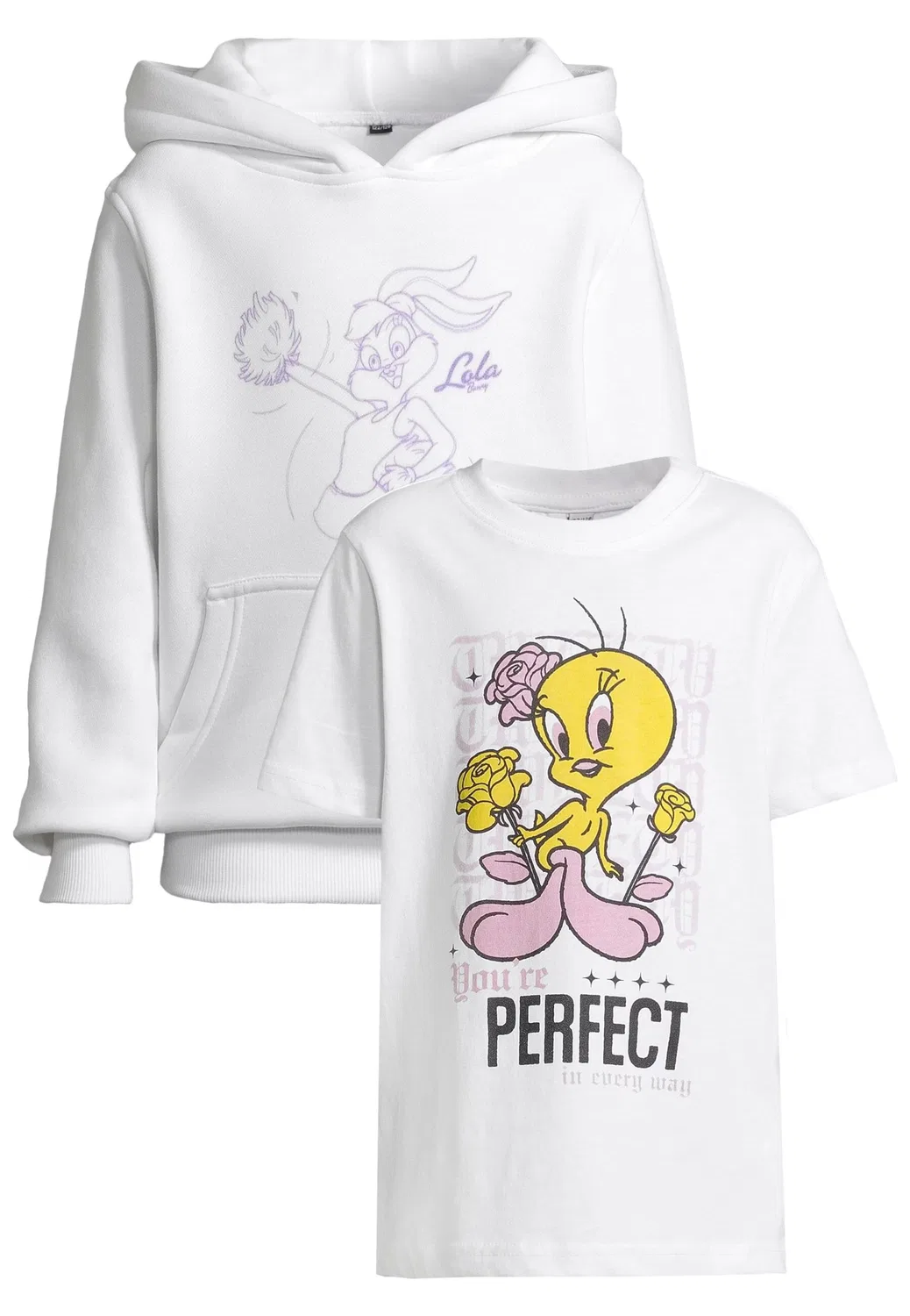 Комплект одежды 'Tweety & Lola Bunny' Mister Tee, White