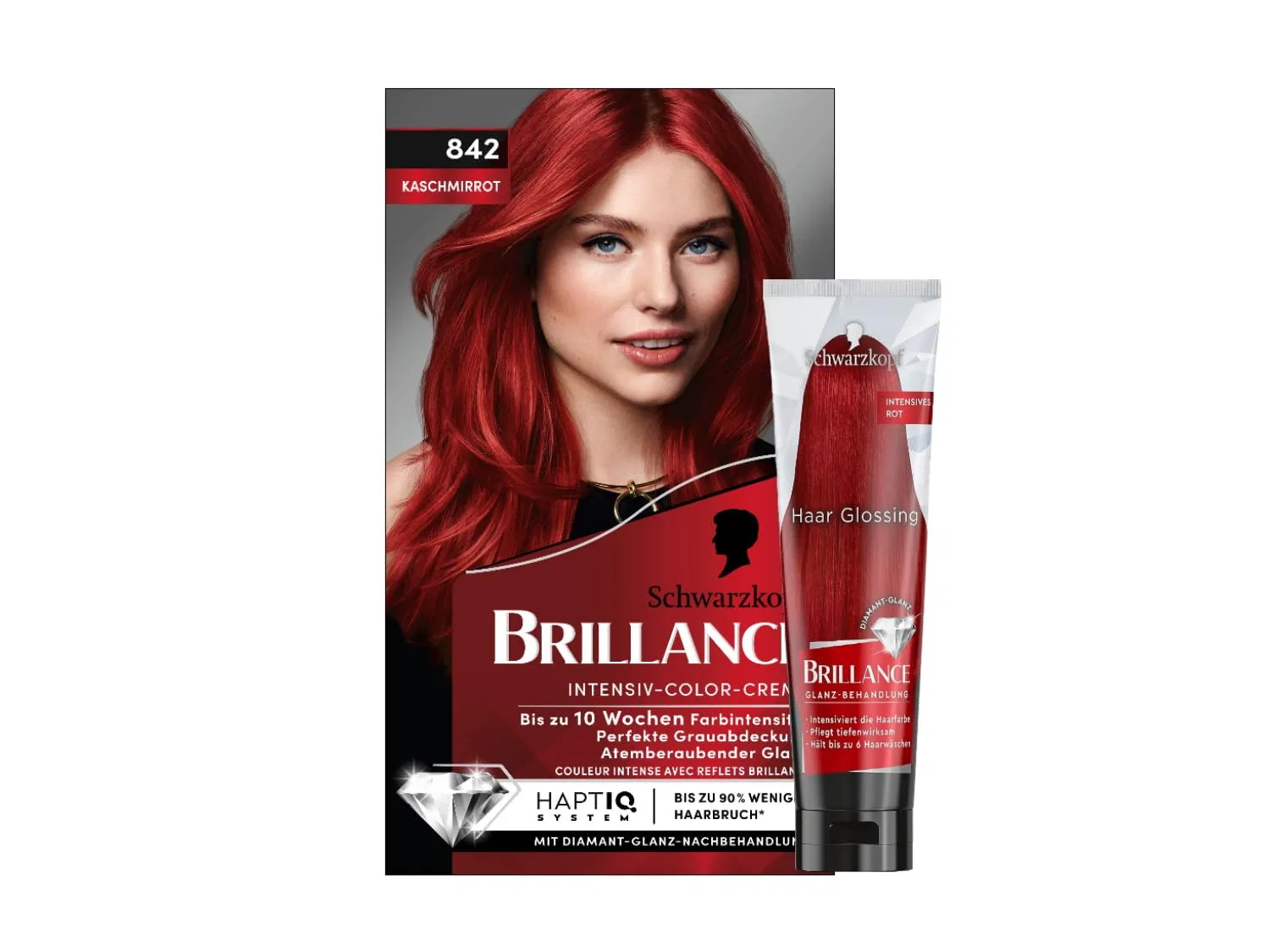 Интенсивная крем-краска для волос «Brillance Cashmere Red» от Schwarzkopf Brillance
