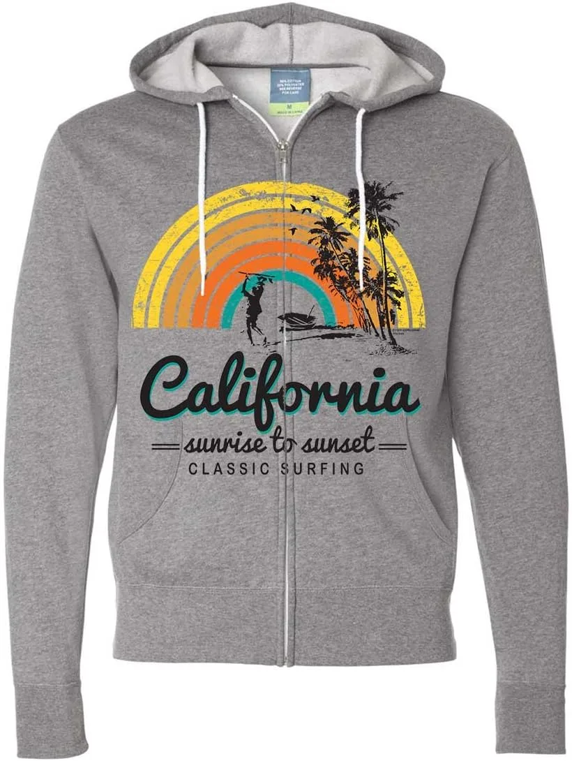 

Калифорния классик санрайс худи с молнией Dolphin Shirt Co
