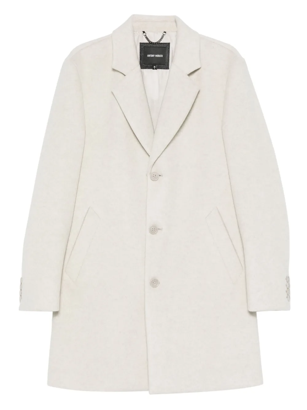 

Пальто на пуговицах с лацканами Antony Morato, белый