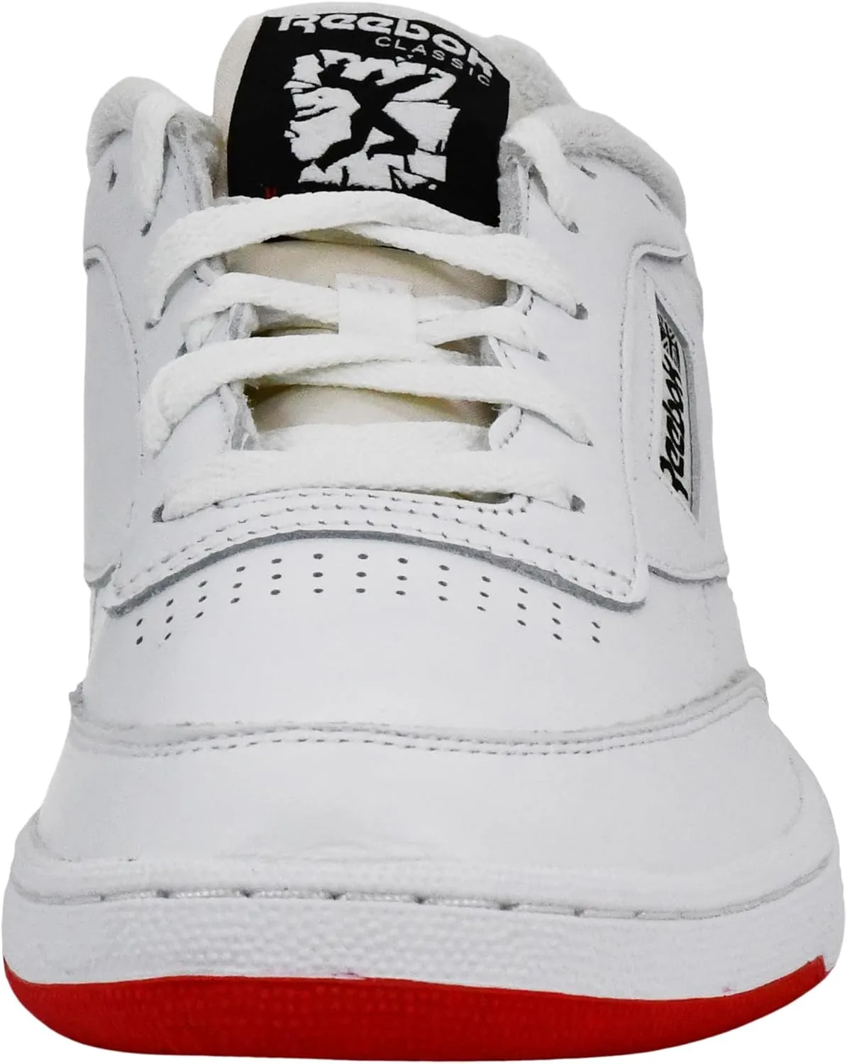 Мужские теннисные кроссовки Reebok Club C 85, белый/красный — фото 2