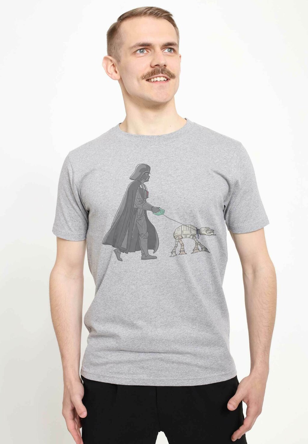 

Футболка с принтом Star Wars: Classic Vader Walker Unisex Star Wars, цвет melange grey