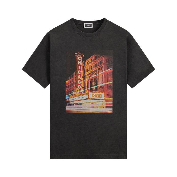 

Футболка Kith Chicago Lights Vintage Tee, Black