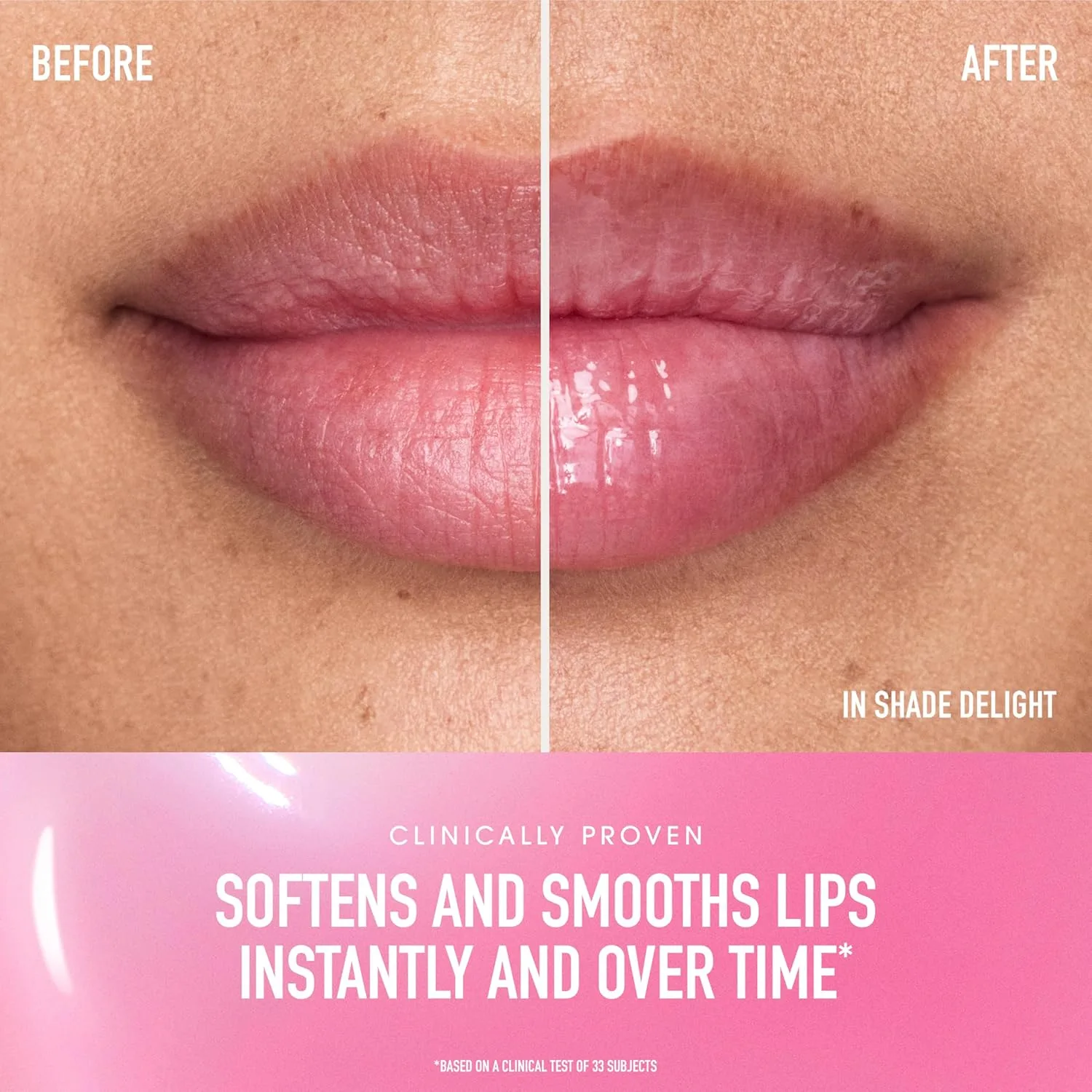 bareMinerals Питательное масло для губ, ультраувлажняющее, нелипкое и придающее блеск, чистая и веганская формула с 9 растительными маслами и гиалуроновой кислотой для мягких и гладких губ., Delight — фото 2