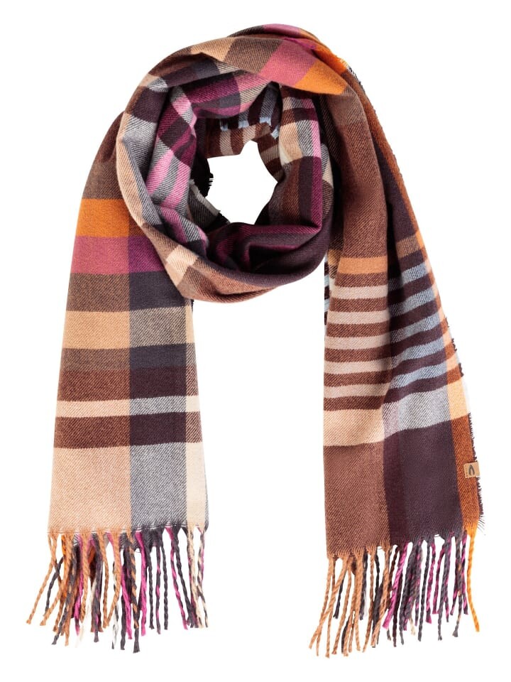 

Шарф Camel Active Weicher im Karomuster, цвет multi violett