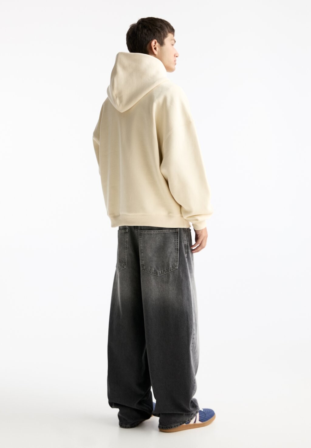 

Толстовка с капюшоном BOXY PULL&BEAR, бежевый