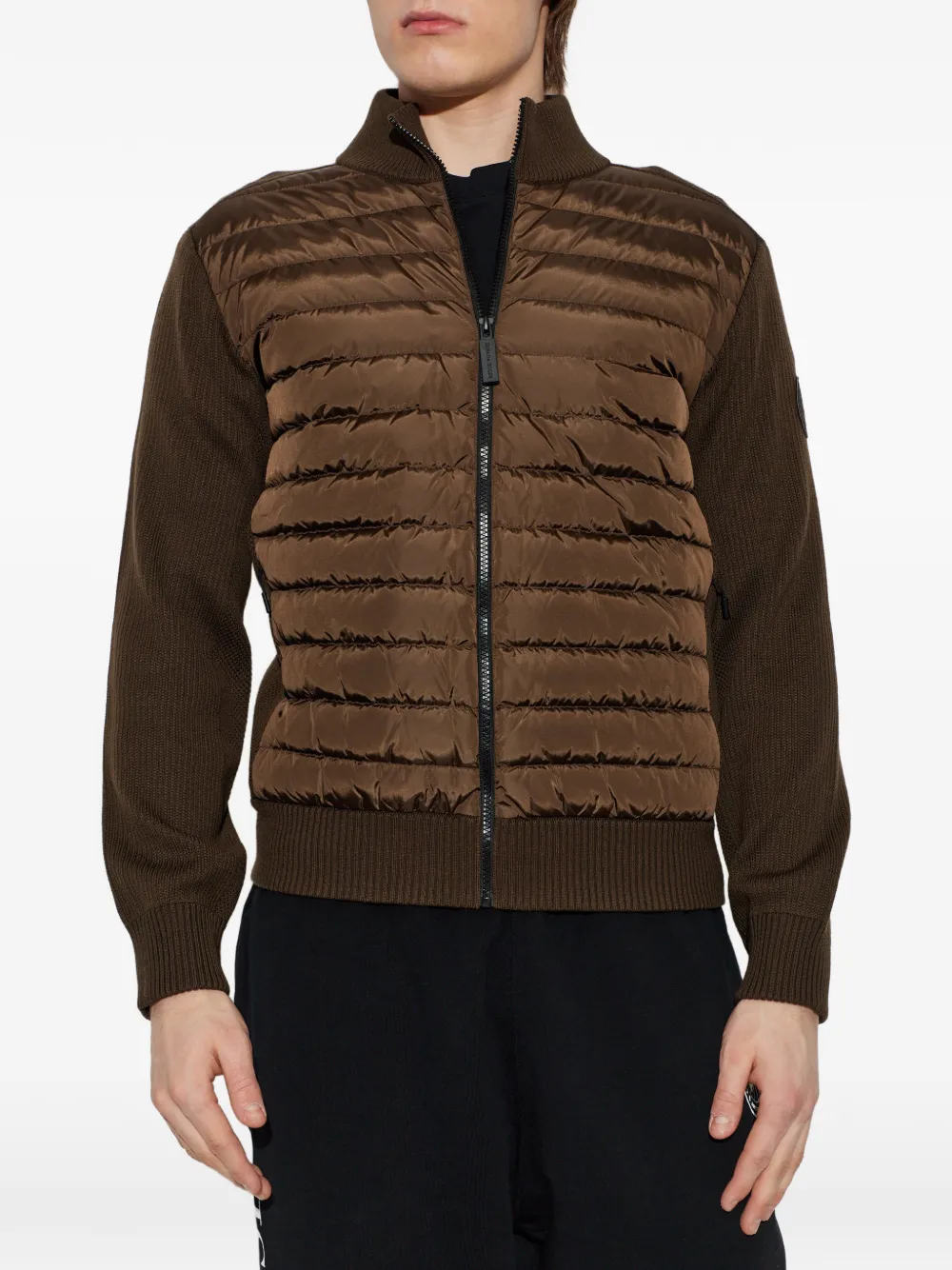 Стеганая куртка на молнии Canada Goose, коричневый — фото 3