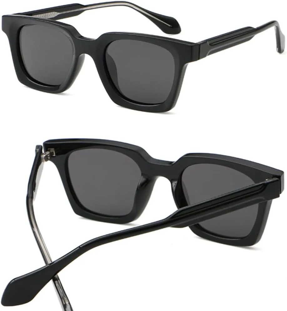 

Солнцезащитные очки MUTYNE в квадратной оправе для мужчин, ацетатные, черные и зеленые, солнцезащитные очки для женщин, защита от УФ-излучения UV400, Black