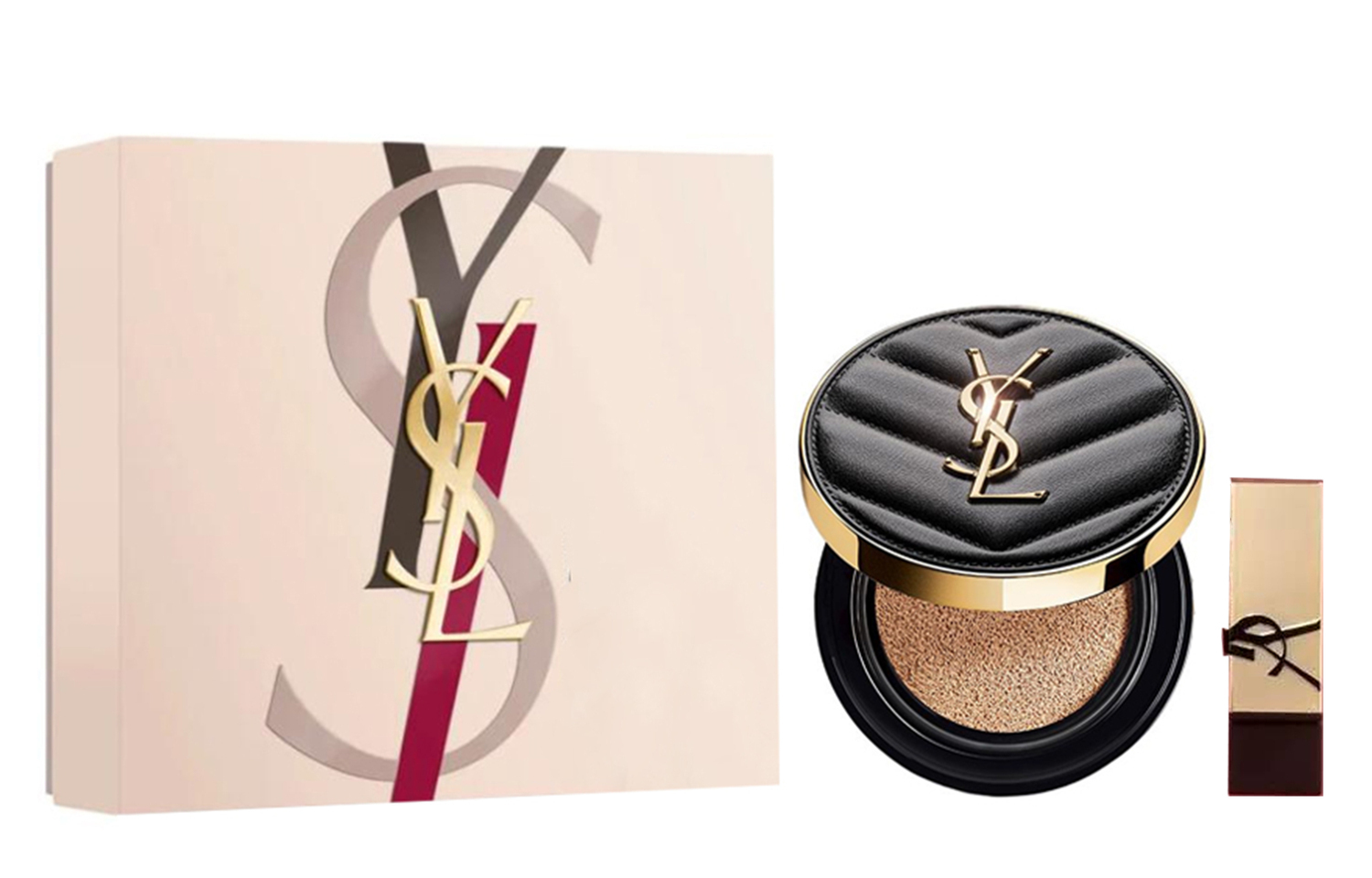 Кушон Yves Saint Laurent Encre de Peau #20 и губная помада Rouge Pur Couture, 14 г + 1,3 г — фото 2