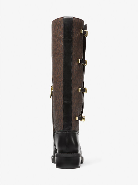 Ботинки Darrington из кожи с фирменным логотипом Michael Kors, Brown/Blk — фото 4