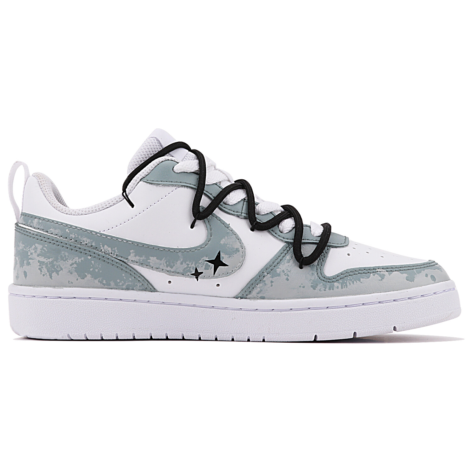 

Кроссовки Nike Court Borough Skateboard Shoes Women's Low-Top Blue White, синий/белый