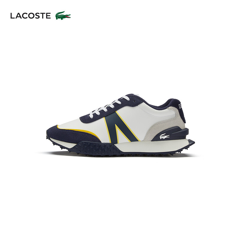 

Кроссовки мужские Lacoste со шнуровкой, белый / темно-синий