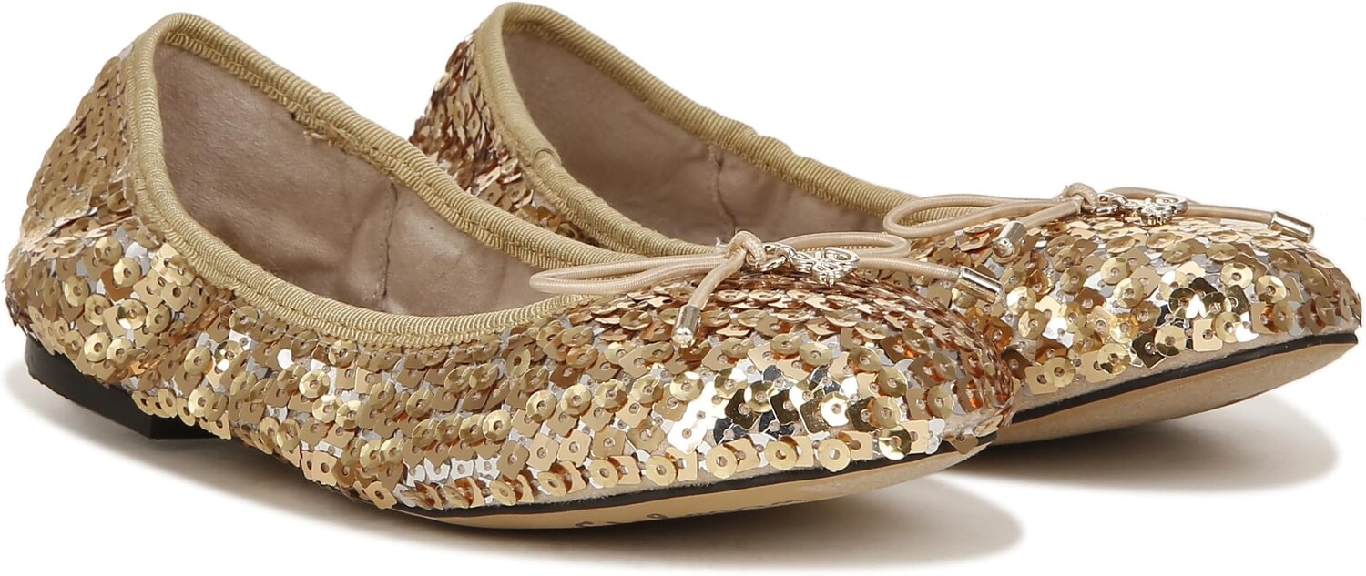 

Балетки Felicia Sam Edelman, цвет Gold Multi