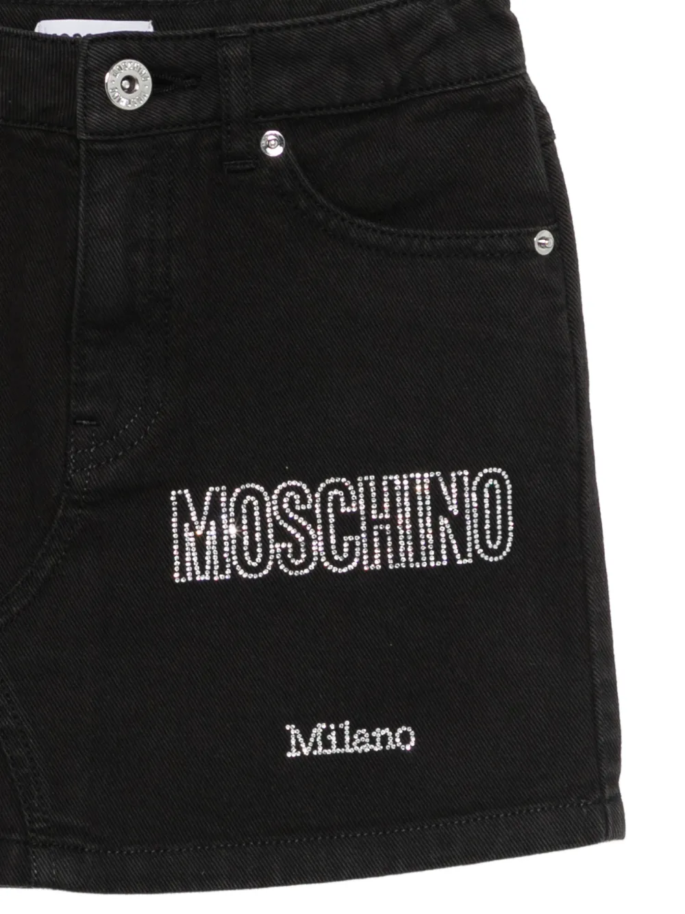 Юбка с логотипом Moschino Kids, черный — фото 3